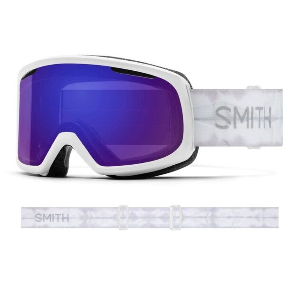 Smith Riot Chromapop Goggles, Everyday Violet Lens/White Shibori Dye Strap - Picture 2 of 5